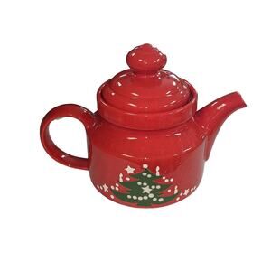 Waechtersbach Christmas Tree Teapot and Lid CRACKLE GLAZE Noticeable Crazing